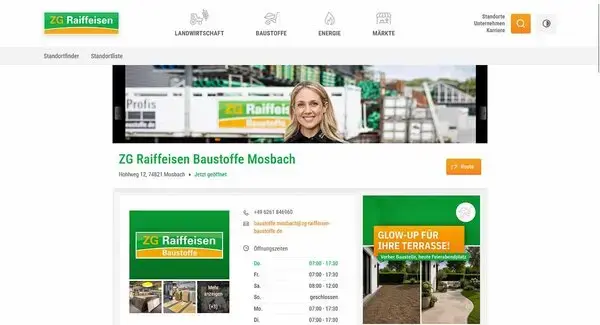 ZG Raiffeisen Baustoffe Mosbach